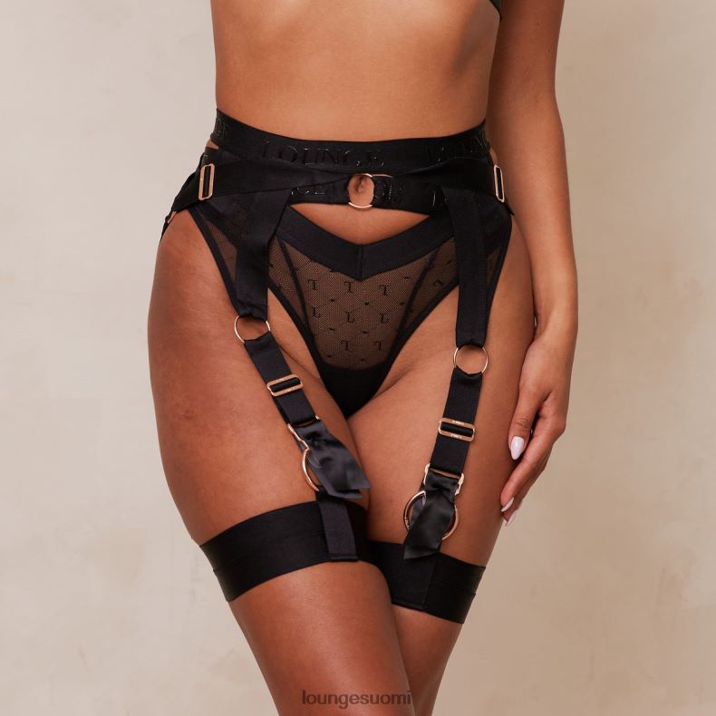 Lounge athena intiimi setti musta alusvaatteet naiset D46R26651