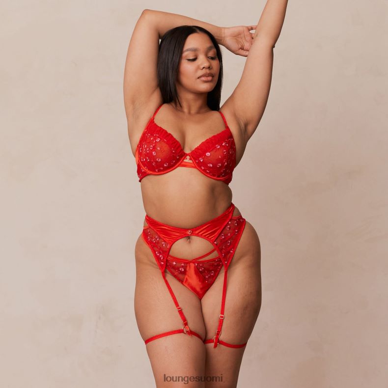 Lounge katya intiimi setti punainen alusvaatteet naiset D46R26611