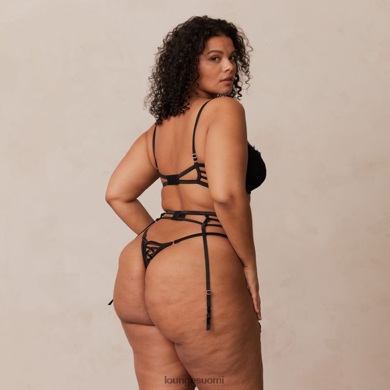 Lounge kylie intiimi setti musta alusvaatteet naiset D46R26349
