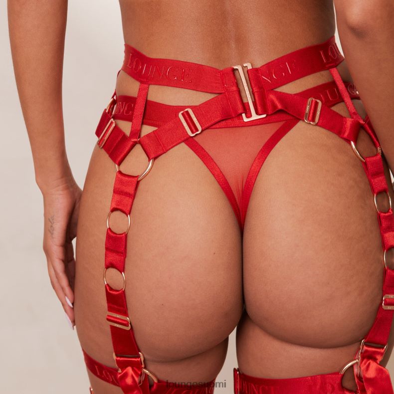 Lounge myrskyn intiimejä asetettu punainen alusvaatteet naiset D46R26622