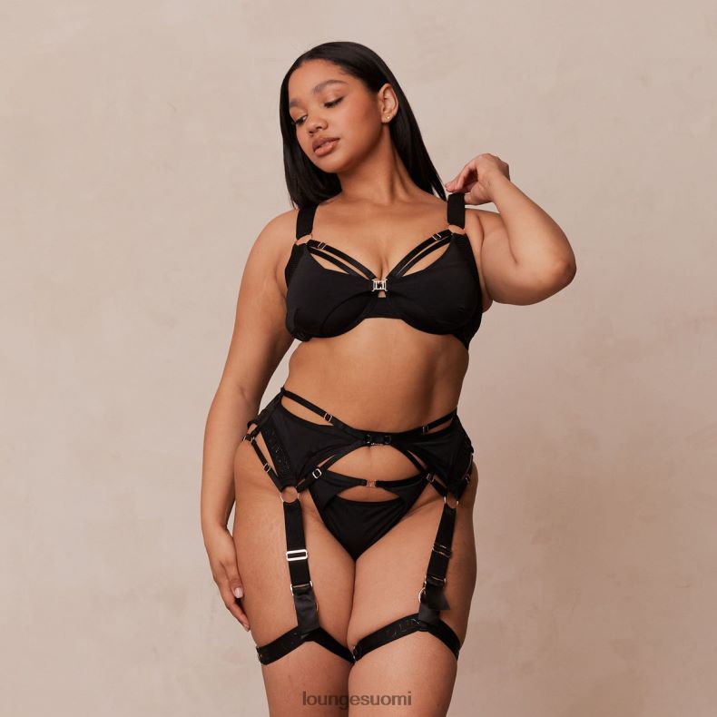 Lounge reagan intiimi setti musta alusvaatteet naiset D46R26564