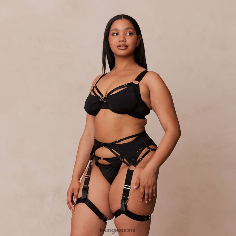 Lounge reagan intiimi setti musta alusvaatteet naiset D46R26564