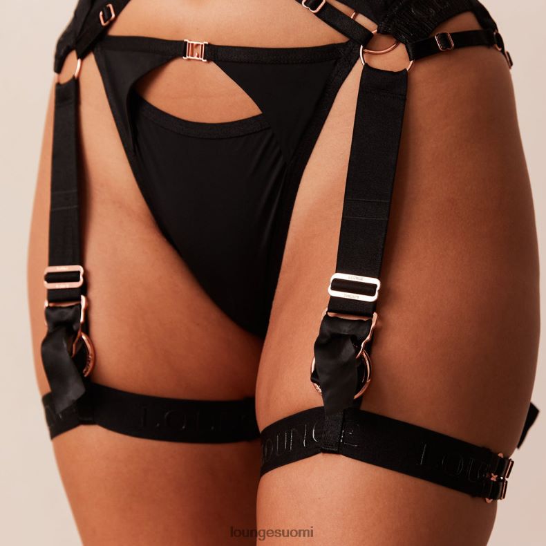 Lounge reagan intiimi setti musta alusvaatteet naiset D46R26564