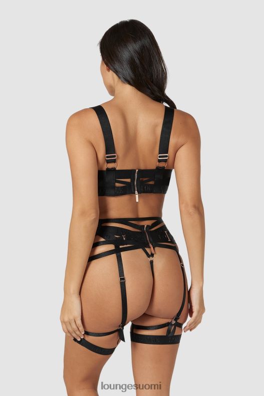 Lounge soriya intiimi setti musta alusvaatteet naiset D46R26563