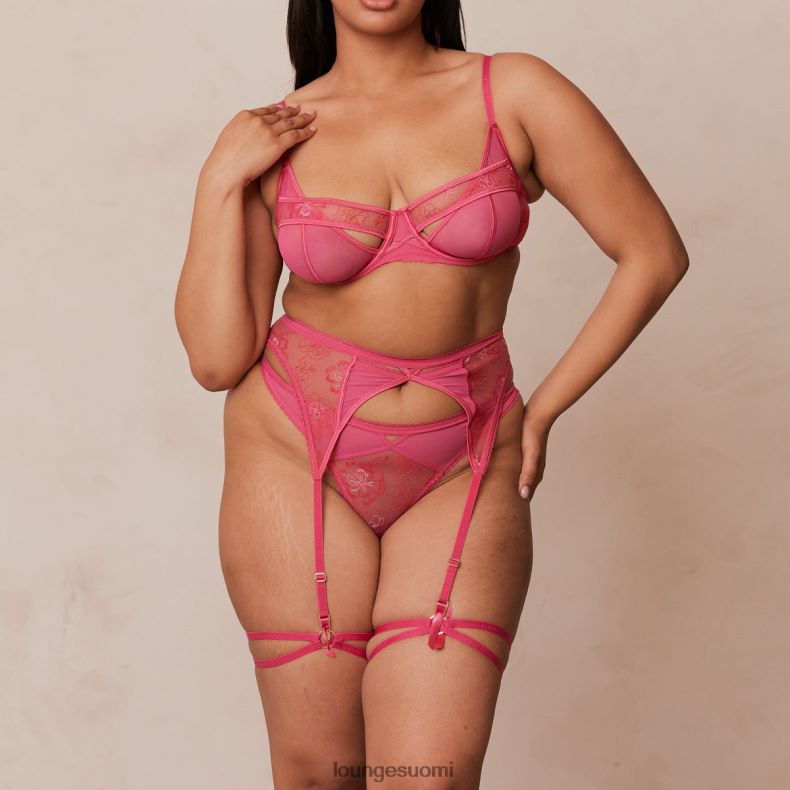 Lounge whitney intiimi setti kuuma pinkki alusvaatteet naiset D46R26612
