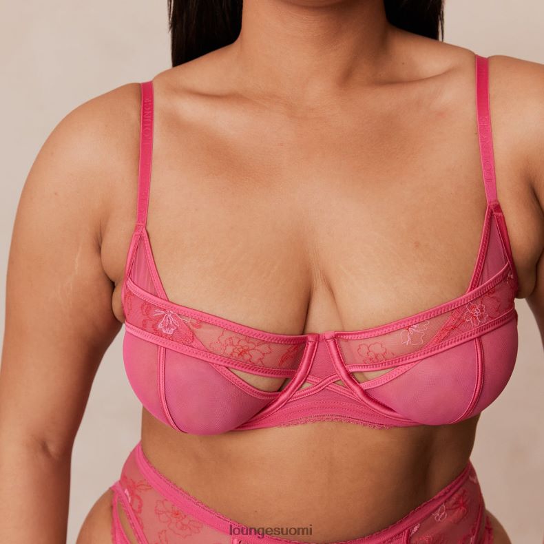 Lounge whitney intiimi setti kuuma pinkki alusvaatteet naiset D46R26612
