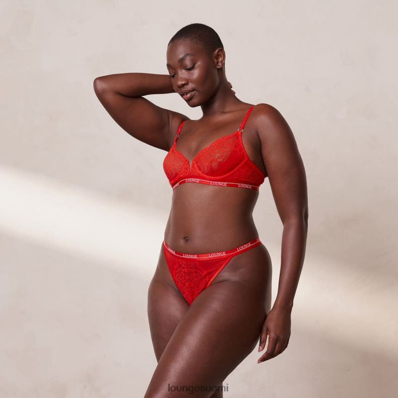 Lounge Royal parveke rintaliivit & stringit punainen alusvaatteet naiset D46R2650