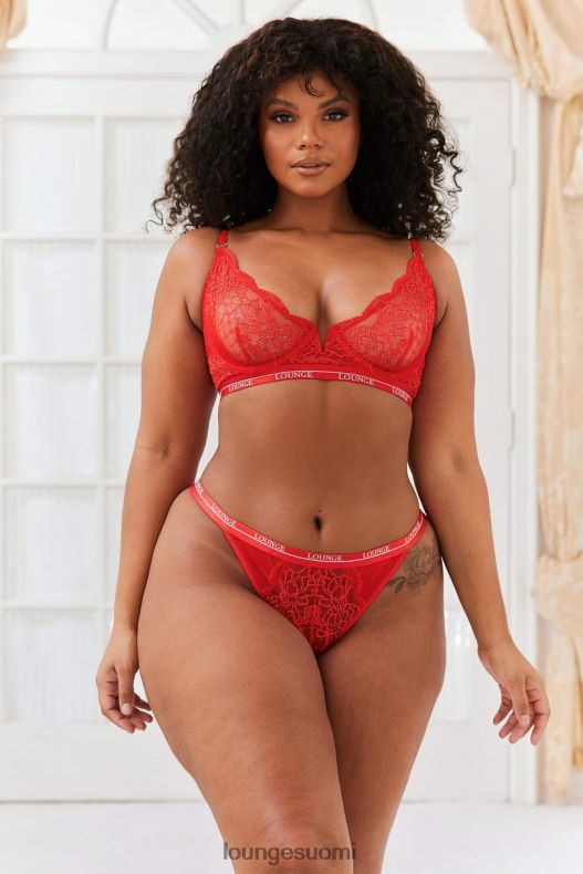 Lounge Royal parveke rintaliivit & stringit punainen alusvaatteet naiset D46R2665