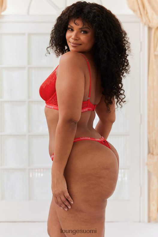 Lounge Royal parveke rintaliivit & stringit punainen alusvaatteet naiset D46R2665