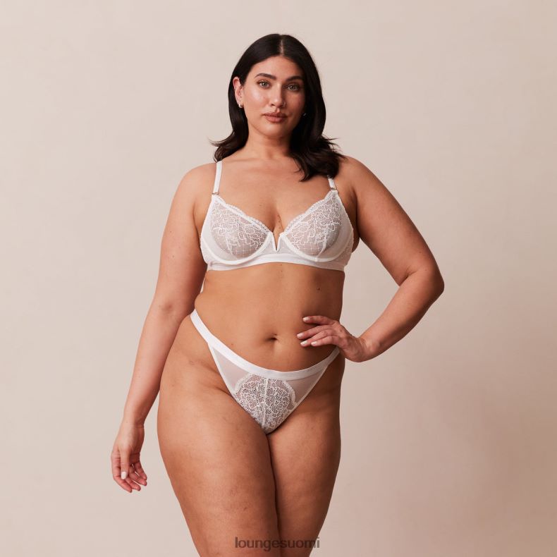 Lounge Royal parveke rintaliivit & stringit valkoinen alusvaatteet naiset D46R2663