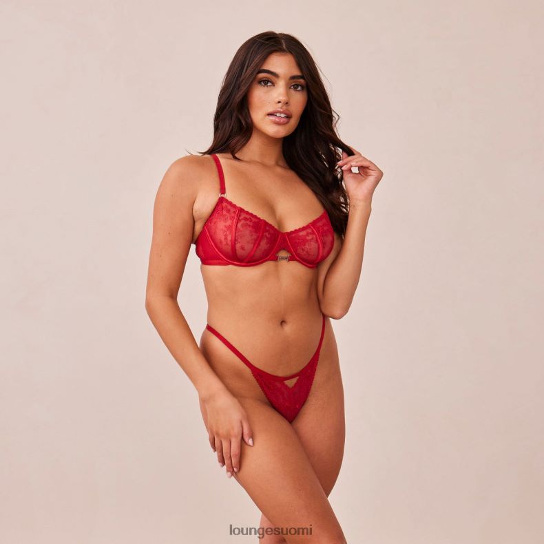 Lounge flirt parveke rintaliivit & g-string/housut setti kastanjanruskea alusvaatteet naiset D46R26132
