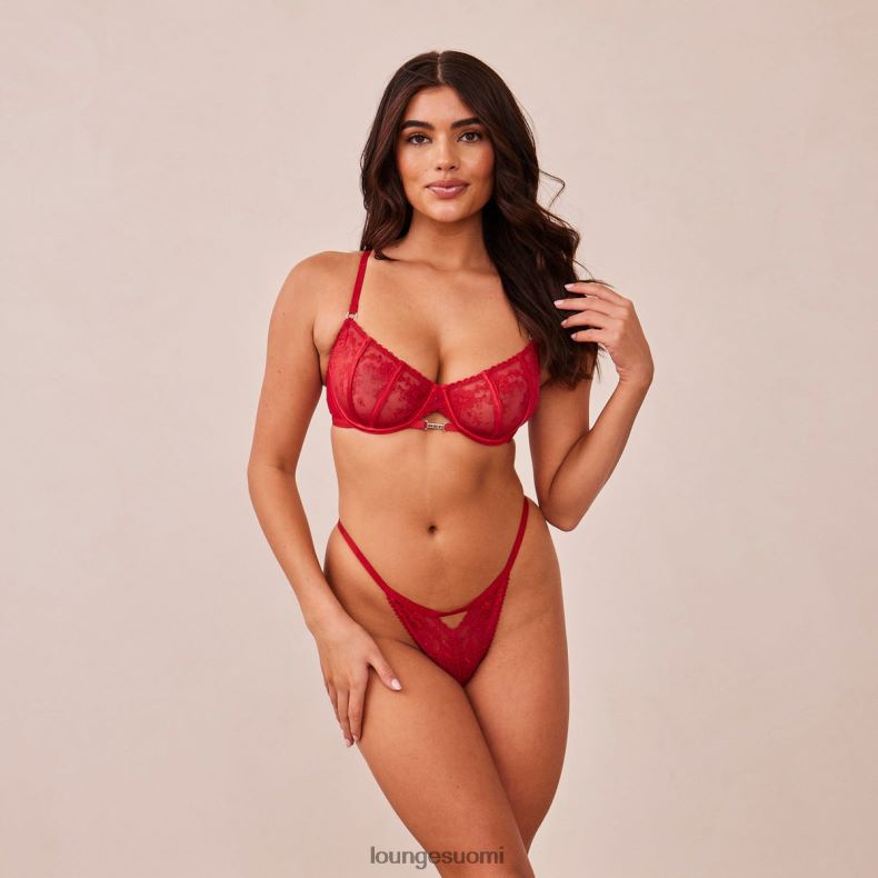 Lounge flirt parveke rintaliivit & g-string/housut setti kastanjanruskea alusvaatteet naiset D46R26132