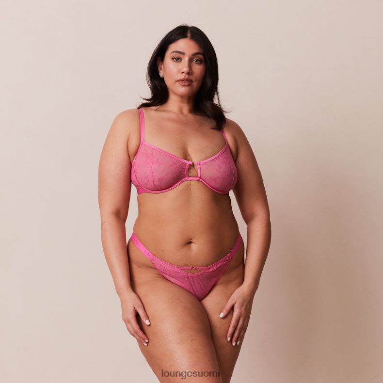 Lounge grace rintaliivit & stringit kuuma pinkki alusvaatteet naiset D46R2658