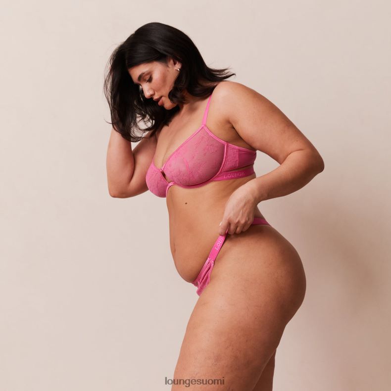 Lounge grace rintaliivit & stringit kuuma pinkki alusvaatteet naiset D46R2658