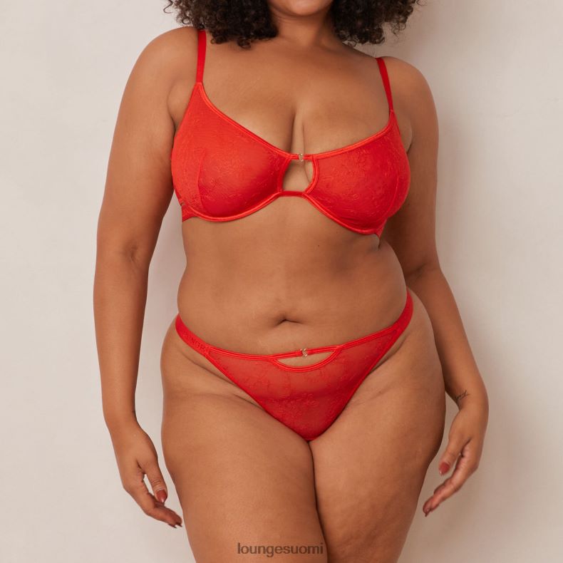 Lounge grace rintaliivit & stringit punainen alusvaatteet naiset D46R2690
