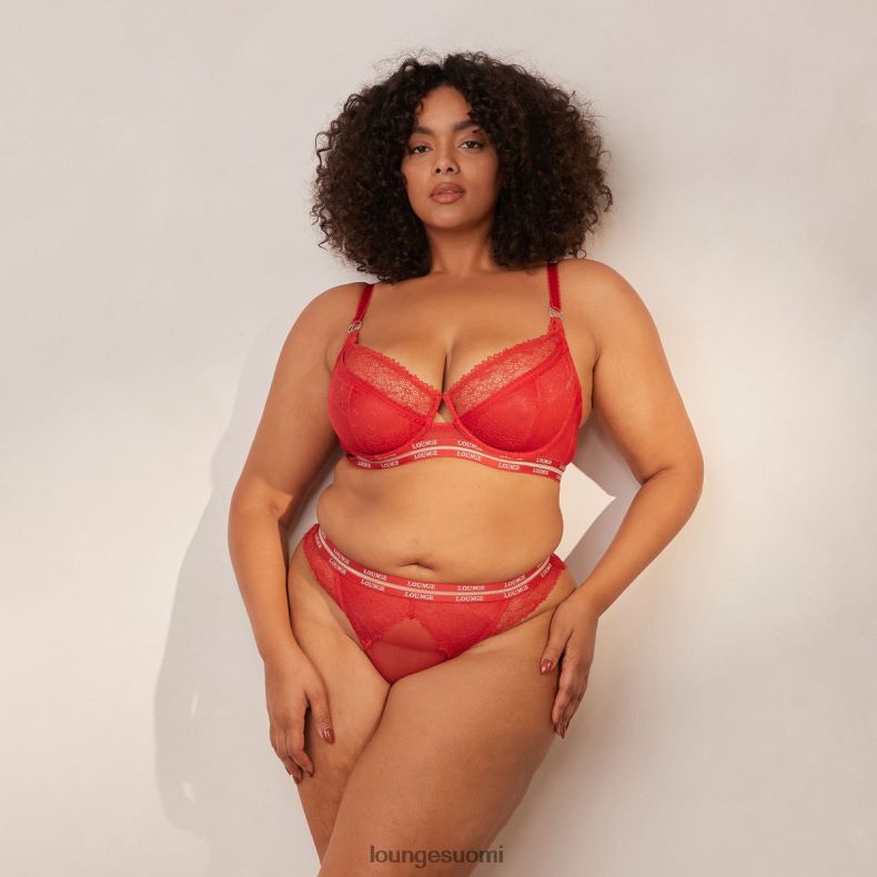 Lounge muodikkaat parvekeliivit & stringit/housutsetti kastanjanruskea alusvaatteet naiset D46R2668