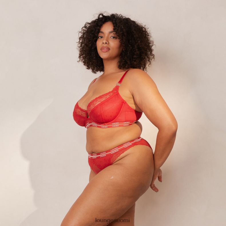 Lounge muodikkaat parvekeliivit & stringit/housutsetti kastanjanruskea alusvaatteet naiset D46R2668