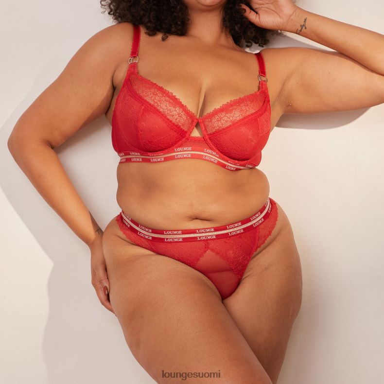 Lounge muodikkaat parvekeliivit & stringit/housutsetti kastanjanruskea alusvaatteet naiset D46R2668