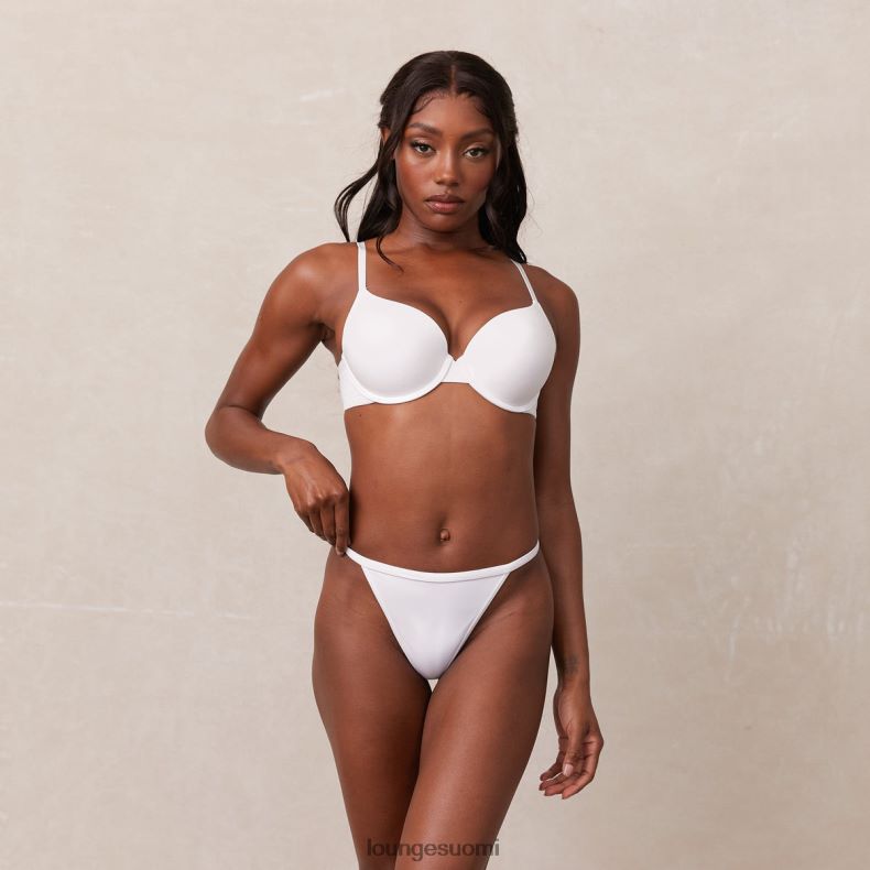 Lounge muotoiltu push-up t-paitarintaliivit ja g-string/housut valkoinen alusvaatteet naiset D46R26111