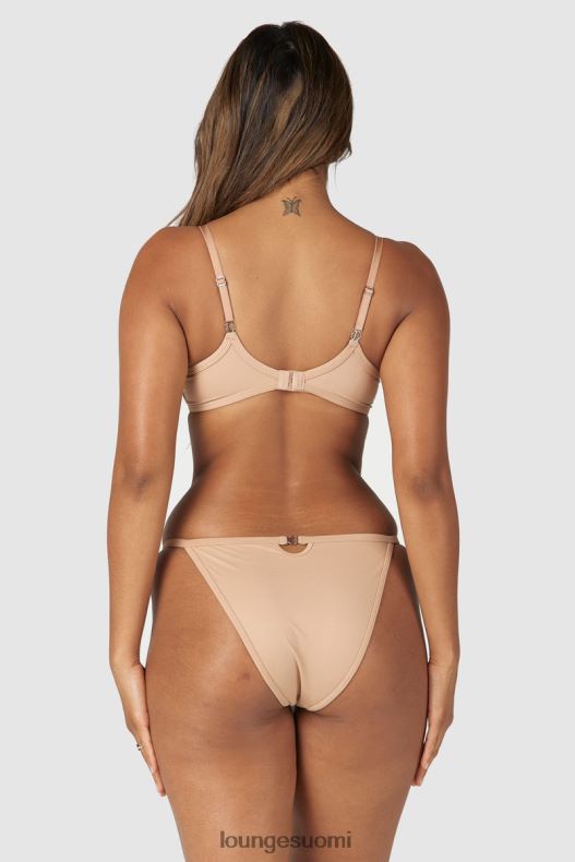 Lounge muotoiltu push-up t-paitarintaliivit & stringit/housut hunaja alusvaatteet naiset D46R2679