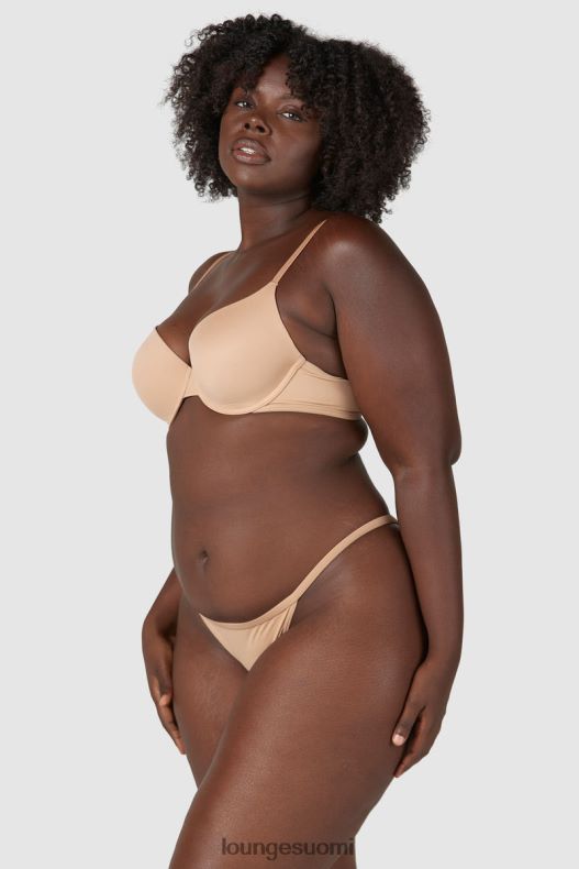 Lounge muotoiltu push-up t-paitarintaliivit & stringit/housut hunaja alusvaatteet naiset D46R2679