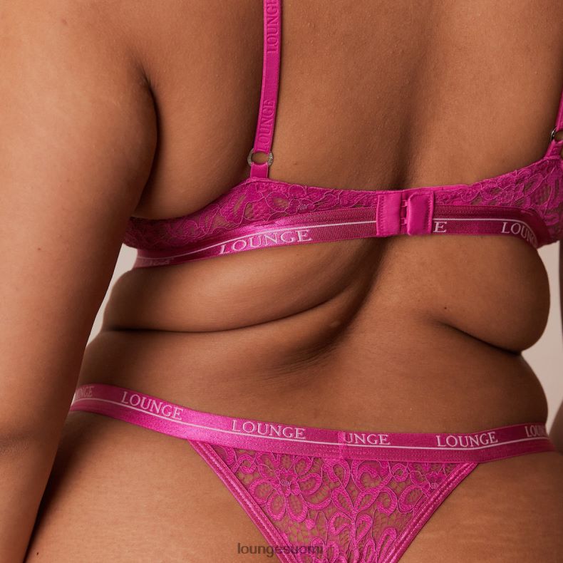 Lounge parvekeliivit & stringit vadelma alusvaatteet naiset D46R2674