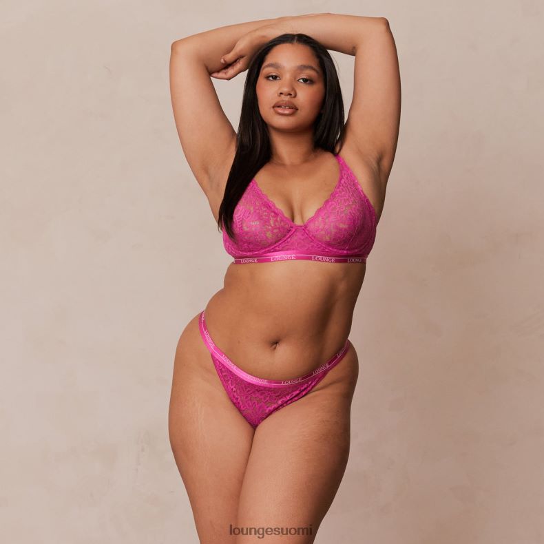 Lounge parvekeliivit & stringit vadelma alusvaatteet naiset D46R2674