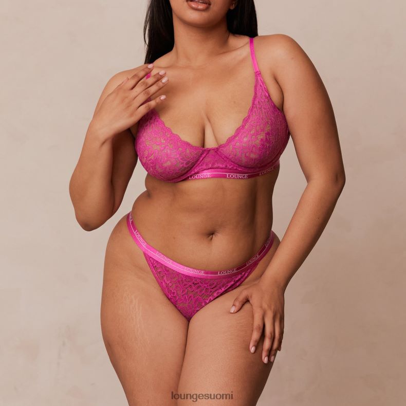 Lounge parvekeliivit & stringit vadelma alusvaatteet naiset D46R2674