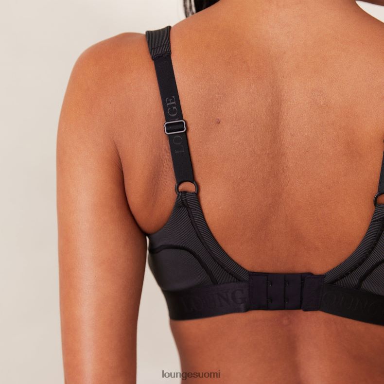 Lounge resori mindful-rintaliivit & stringit/housutsetti musta alusvaatteet naiset D46R26165