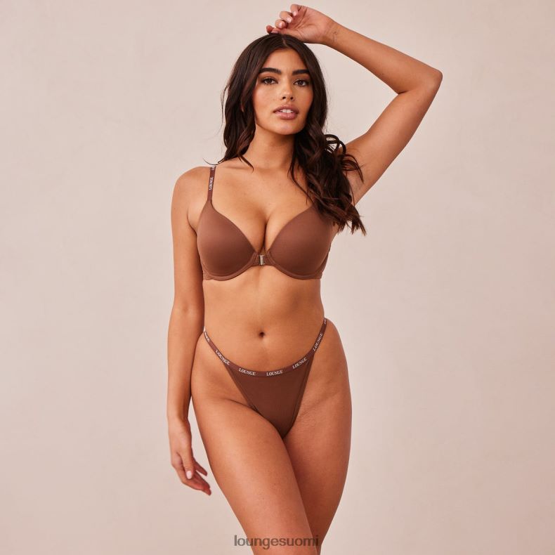 Lounge sileä etukiinnitys t-paitarintaliivit & stringit/housut kastanja alusvaatteet naiset D46R26157