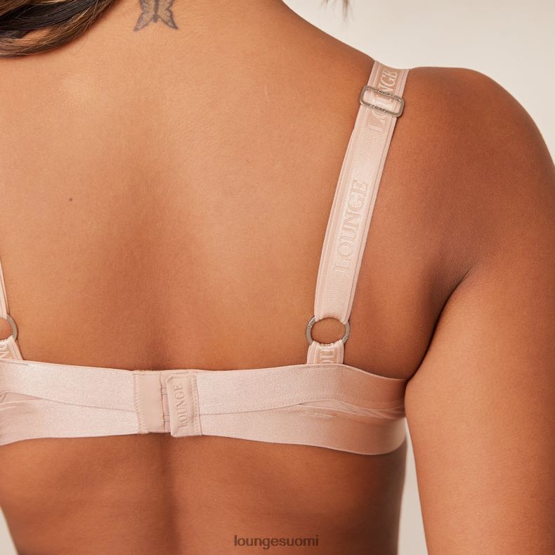 Lounge sileät mesh-t-paitarintaliivit & stringit/housut taupe alusvaatteet naiset D46R26127