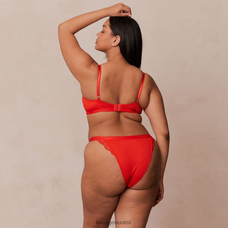 Lounge uurretut parvekeliivit & stringit/housutsetti punainen alusvaatteet naiset D46R26131