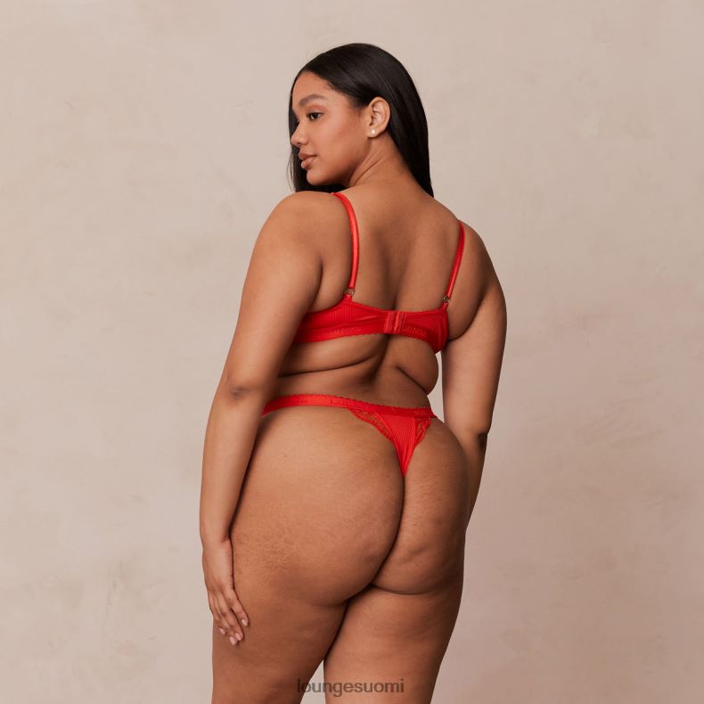 Lounge uurretut parvekeliivit & stringit/housutsetti punainen alusvaatteet naiset D46R26131