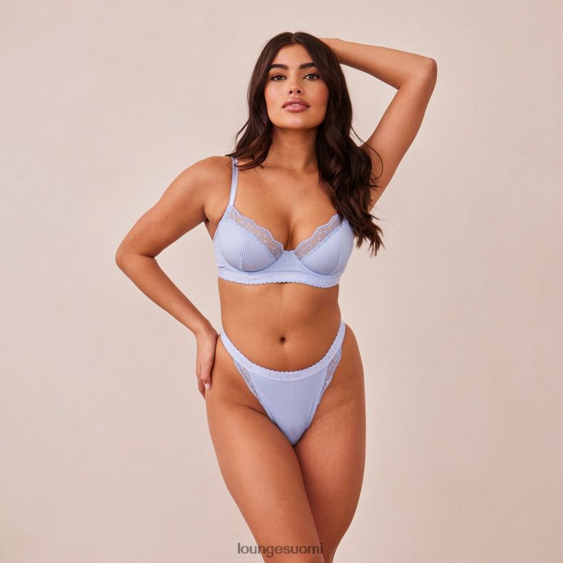 Lounge uurretut parvekeliivit & stringit/housutsetti sininen alusvaatteet naiset D46R2689