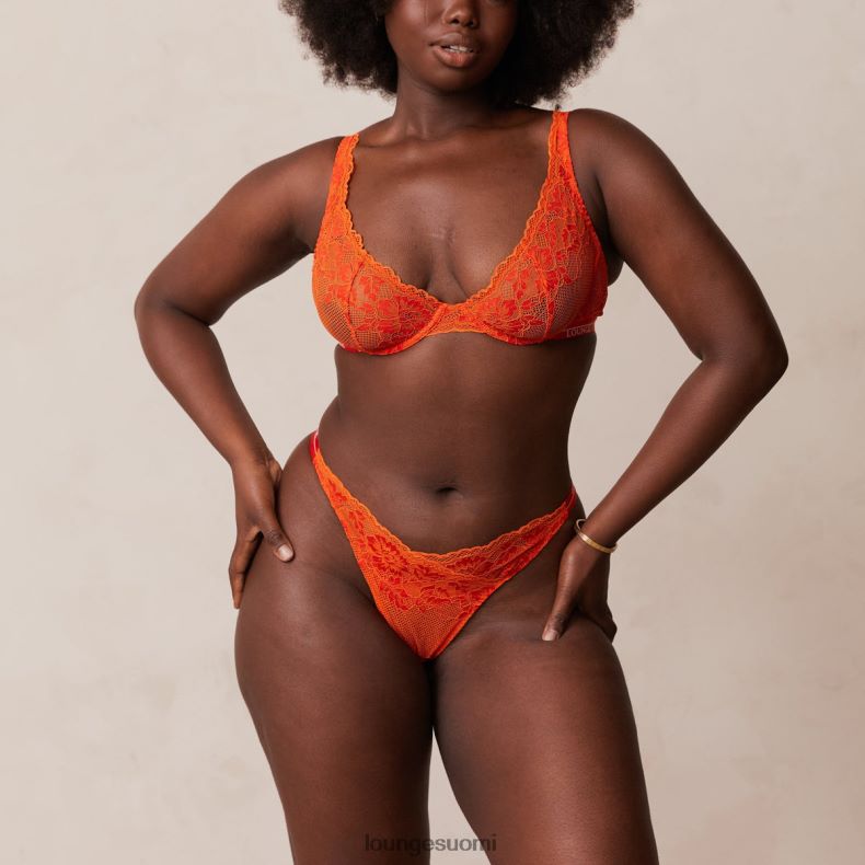 Lounge ylelliset parvekeliivit & stringit/housutsetti punainen alusvaatteet naiset D46R2649