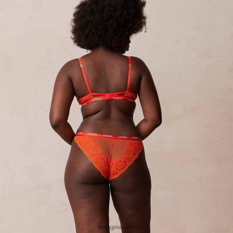 Lounge ylelliset parvekeliivit & stringit/housutsetti punainen alusvaatteet naiset D46R2649
