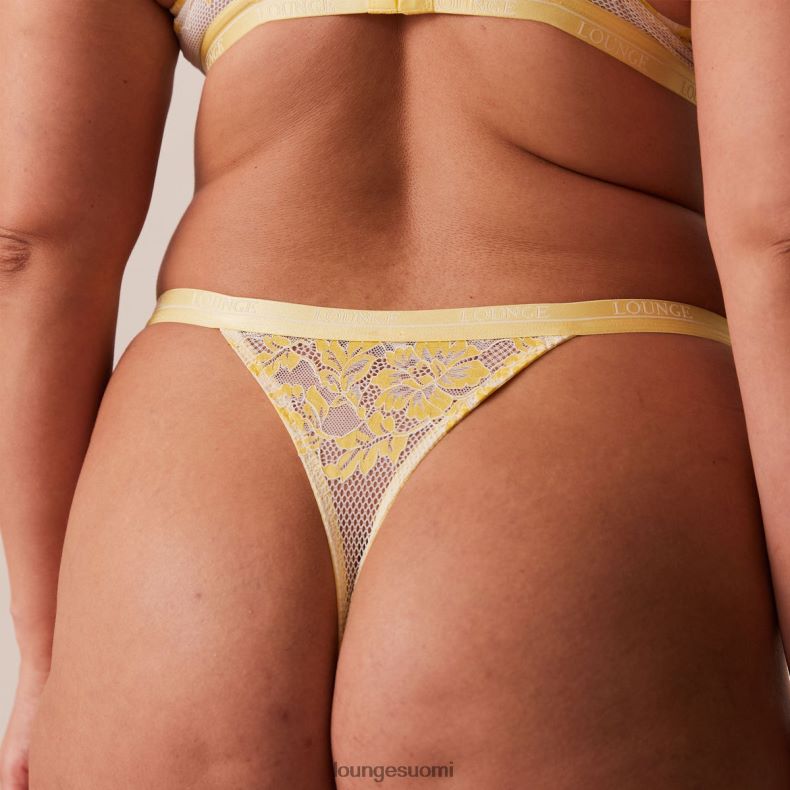 Lounge ylelliset parvekeliivit & stringit/housutsetti sitruuna alusvaatteet naiset D46R2621