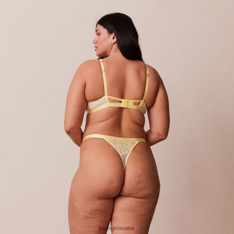 Lounge ylelliset parvekeliivit & stringit/housutsetti sitruuna alusvaatteet naiset D46R2621