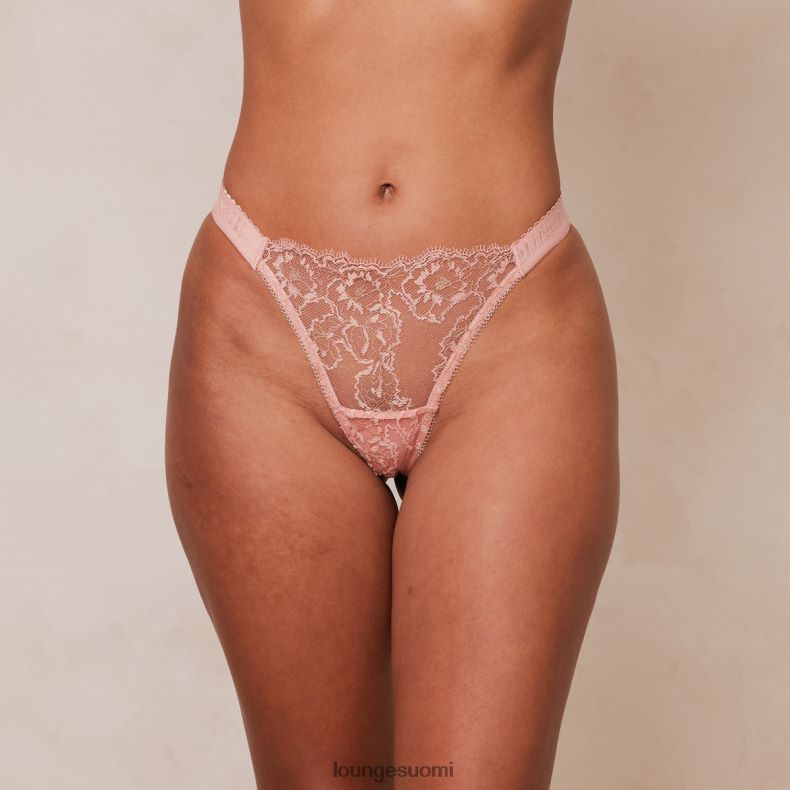 Lounge brodeerattu kolmioremmi vaaleanpunainen alusvaatteet naiset D46R26308