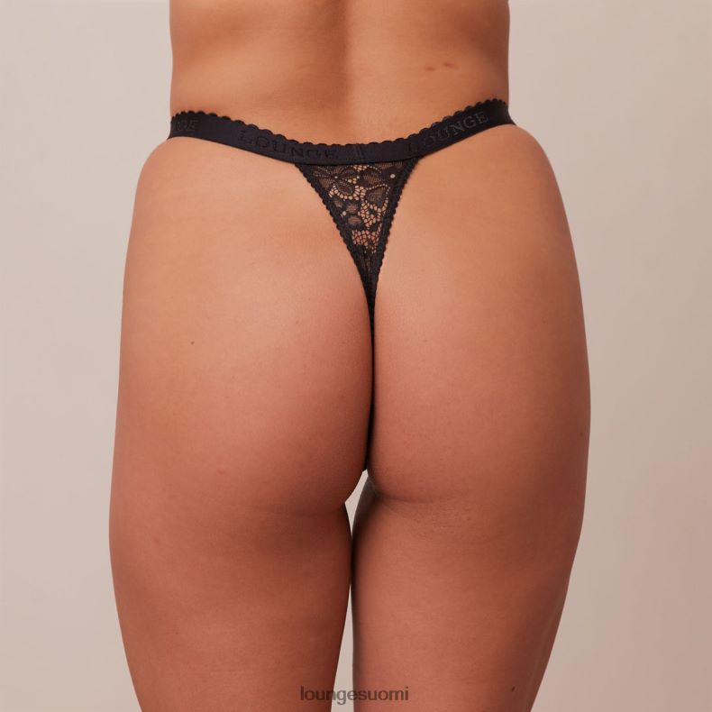 Lounge housut stringit musta alusvaatteet naiset D46R26605