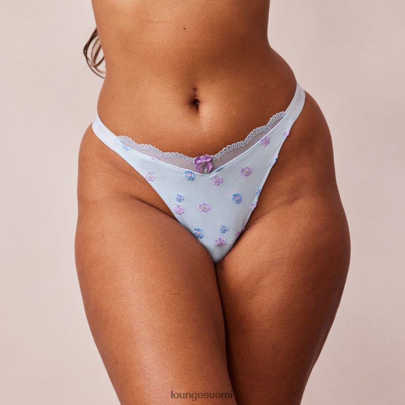 Lounge kukkakuvioitu kolmioremmi sininen alusvaatteet naiset D46R26471