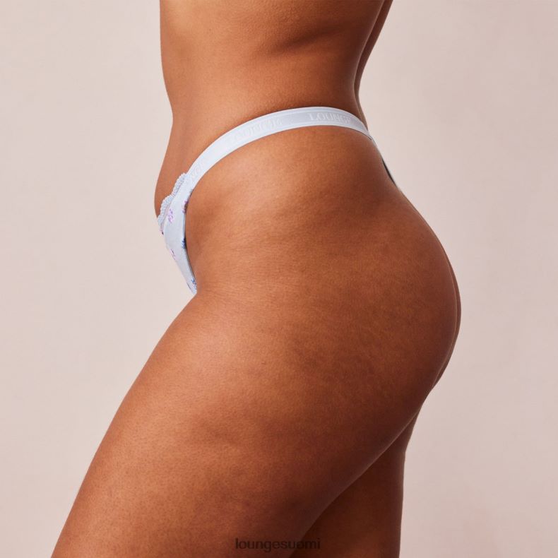 Lounge kukkakuvioitu kolmioremmi sininen alusvaatteet naiset D46R26471