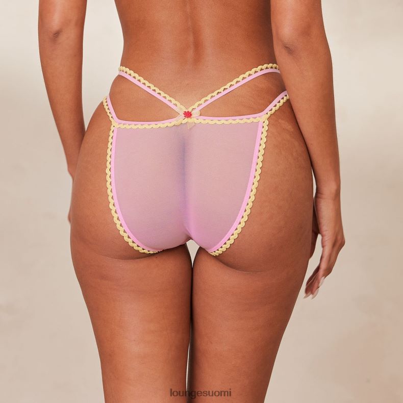 Lounge päivänkakkara brodeeratut alushousut vaaleanpunainen alusvaatteet naiset D46R26281