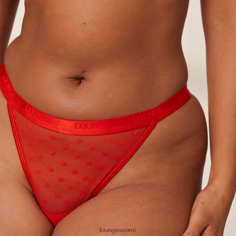 Lounge rakkaussydän mesh kolmiohihna punainen alusvaatteet naiset D46R26312