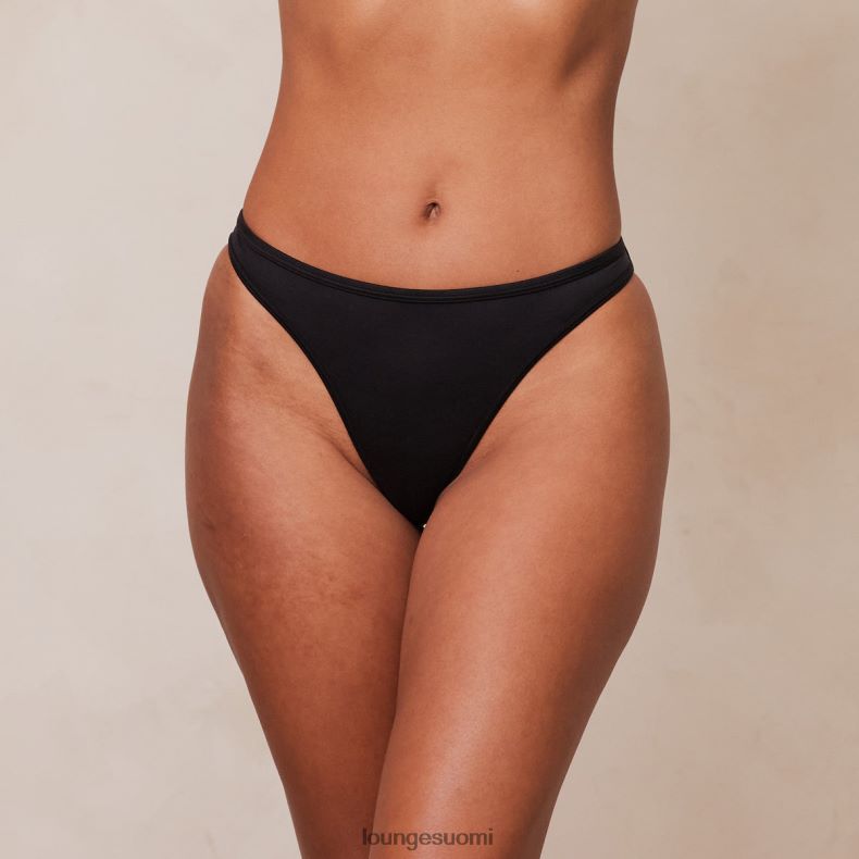 Lounge tyylikäs mindful string musta alusvaatteet naiset D46R26634