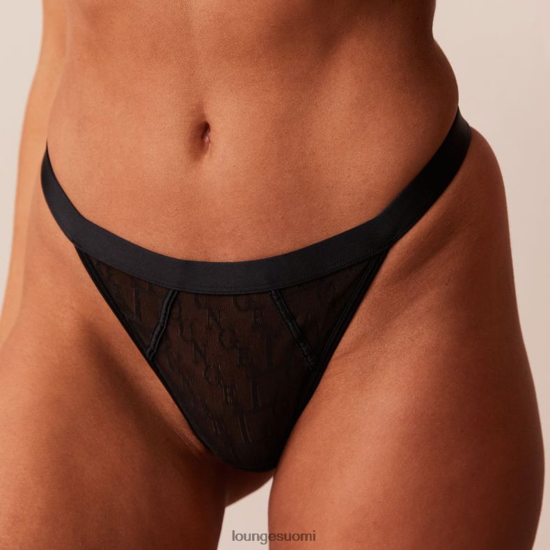 Lounge tyylikäs stringi musta alusvaatteet naiset D46R26302