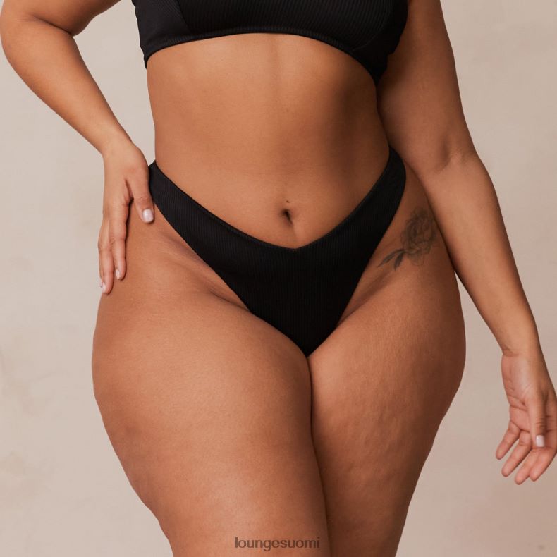 Lounge uurrettu kolmioremmi musta alusvaatteet naiset D46R26698
