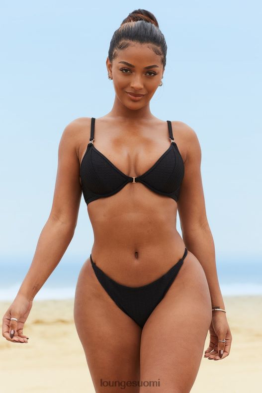 Lounge New york -kuvioidut bikinihousut musta uimapuvut naiset D46R26983