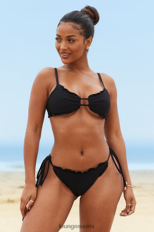 Lounge hawaii-kuvioidut bikinihousut musta uimapuvut naiset D46R26999