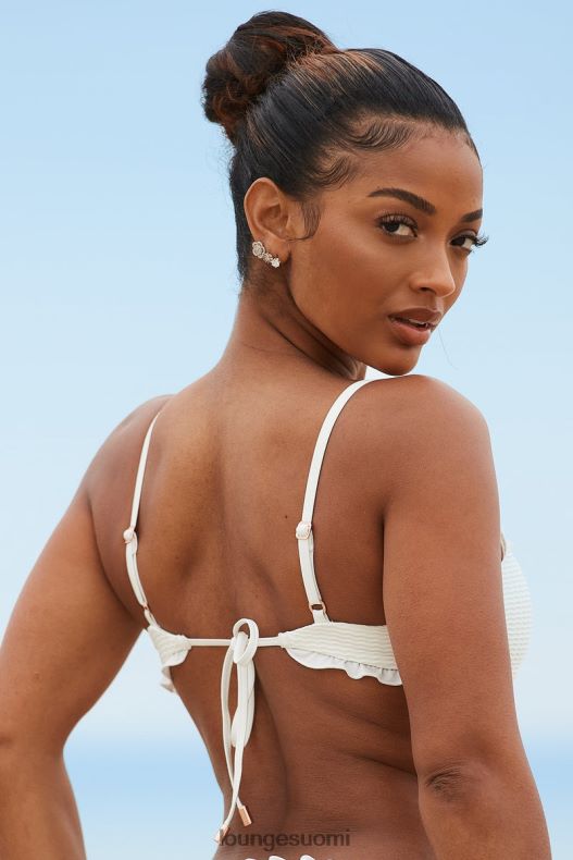 Lounge hawaii-kuvioinen bikinipaita kerma uimapuvut naiset D46R26992